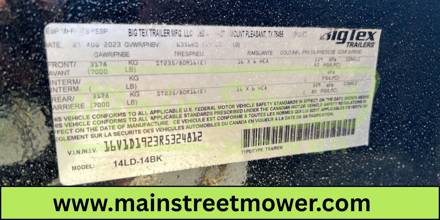 14 Foot Big Tex Low Profile with Spreader Gate Black Dump Trailer (14LD-14BK)