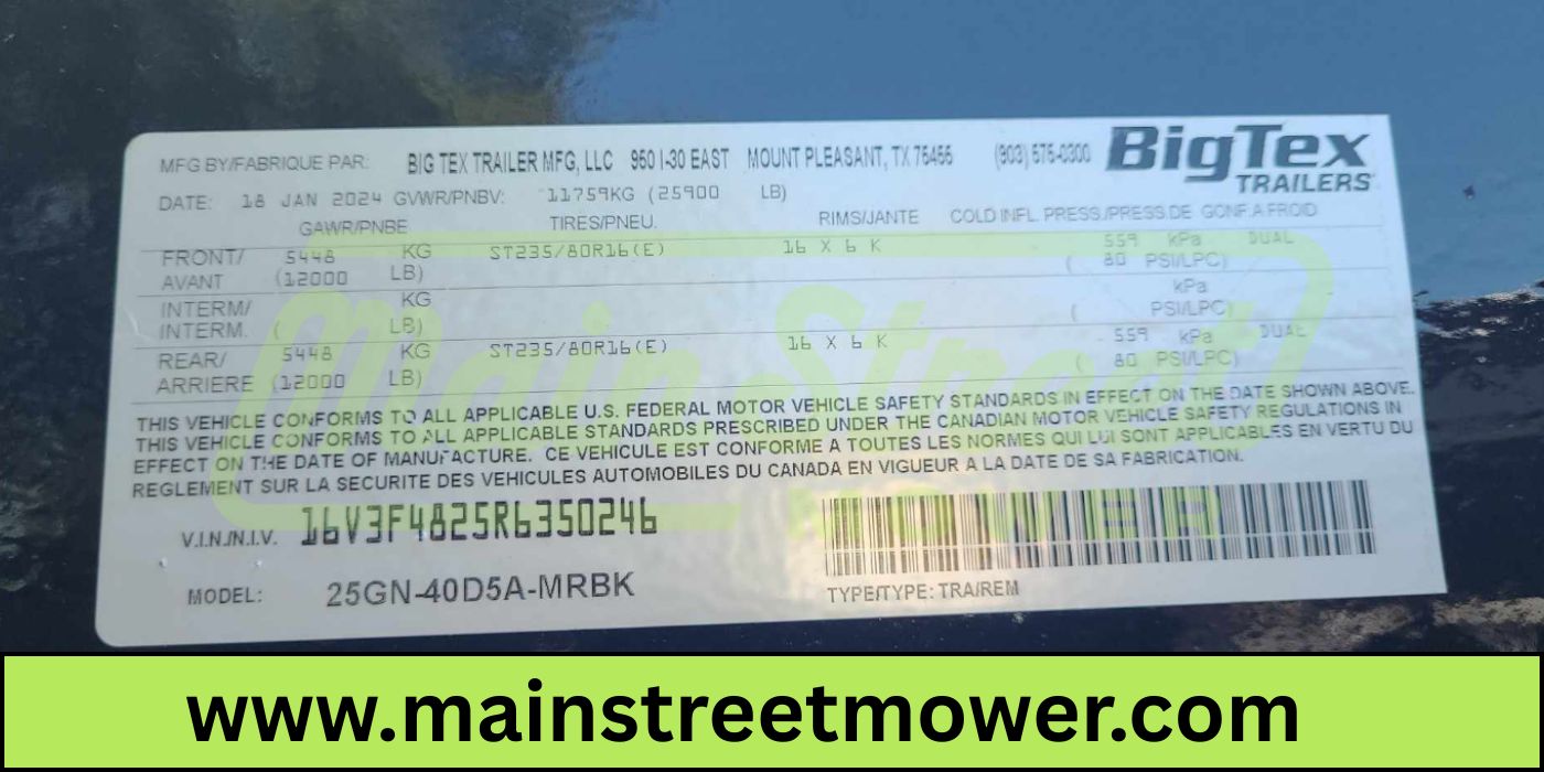 40 Foot Big Tex Heavy Duty Tandem Dual Wheel Axle Black Gooseneck Trailer (25GN-40D5A-MRBK))