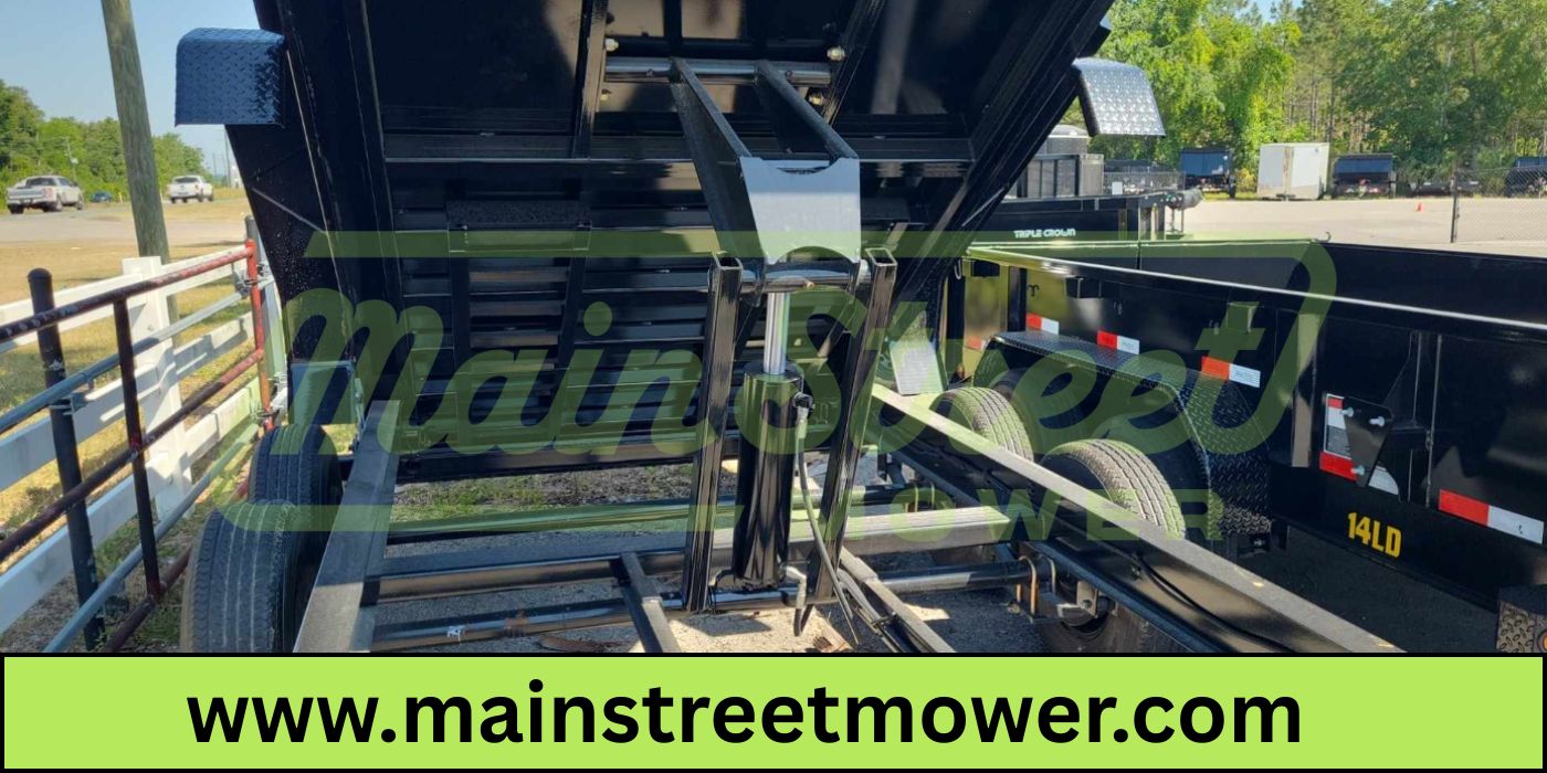 14 Foot Big Tex Heavy Duty Low Profile with Spreader Gate Black Dump Trailer (14LP-14BK6-P3)