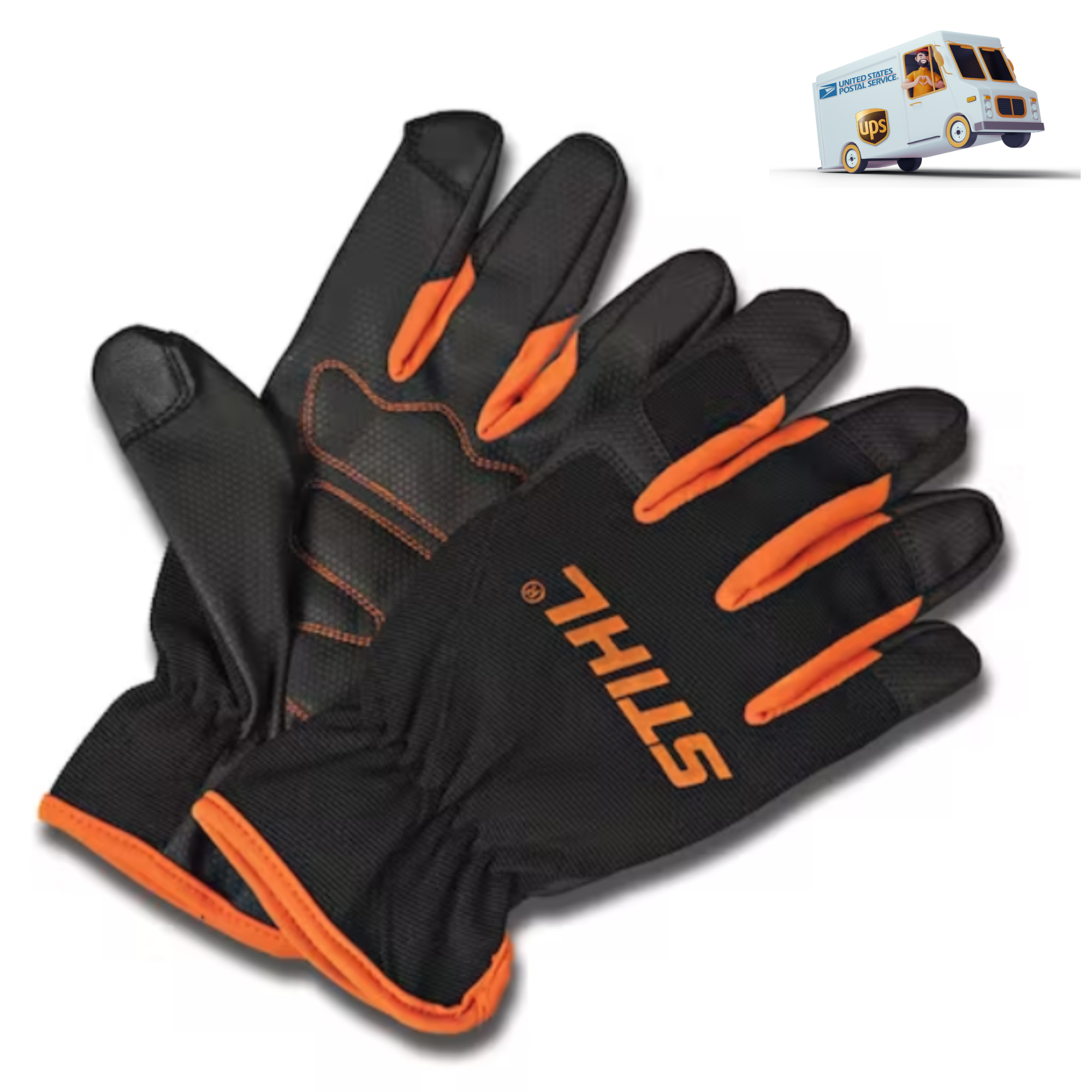 Stihl leather best sale work gloves
