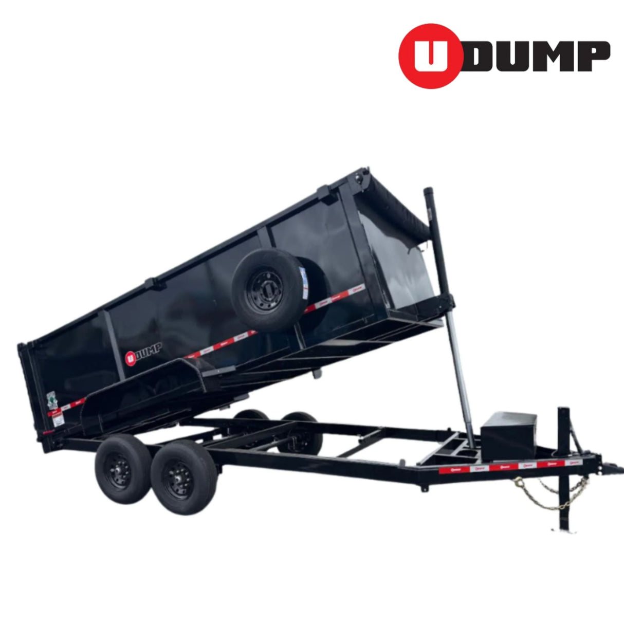 U-Dump Trailer | 14FT | Low-Profile | Tandem Axle | Telescopic | 831614T-48 LP-PRO
