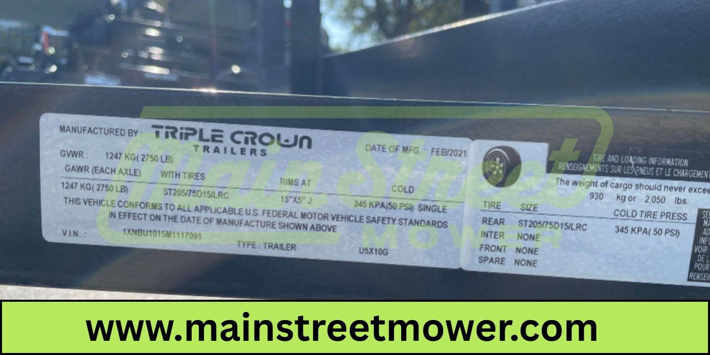 Triple Crown 5X10 Single Axle Utility Trailer | Black  | U5X10G