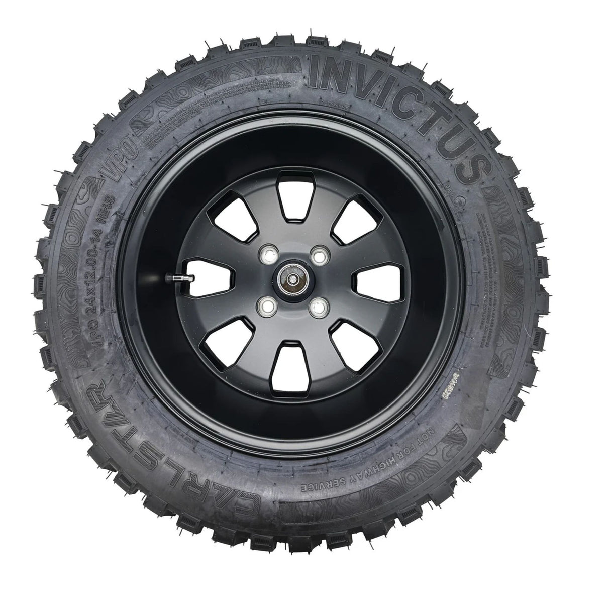 VPO Invictus 24x12-14 | 14 X 10 | -1 Offset | Z Master 3000, 5000 & 6000 60" & 72" deck. 4/4 Bolt Pattern | VAL1400009