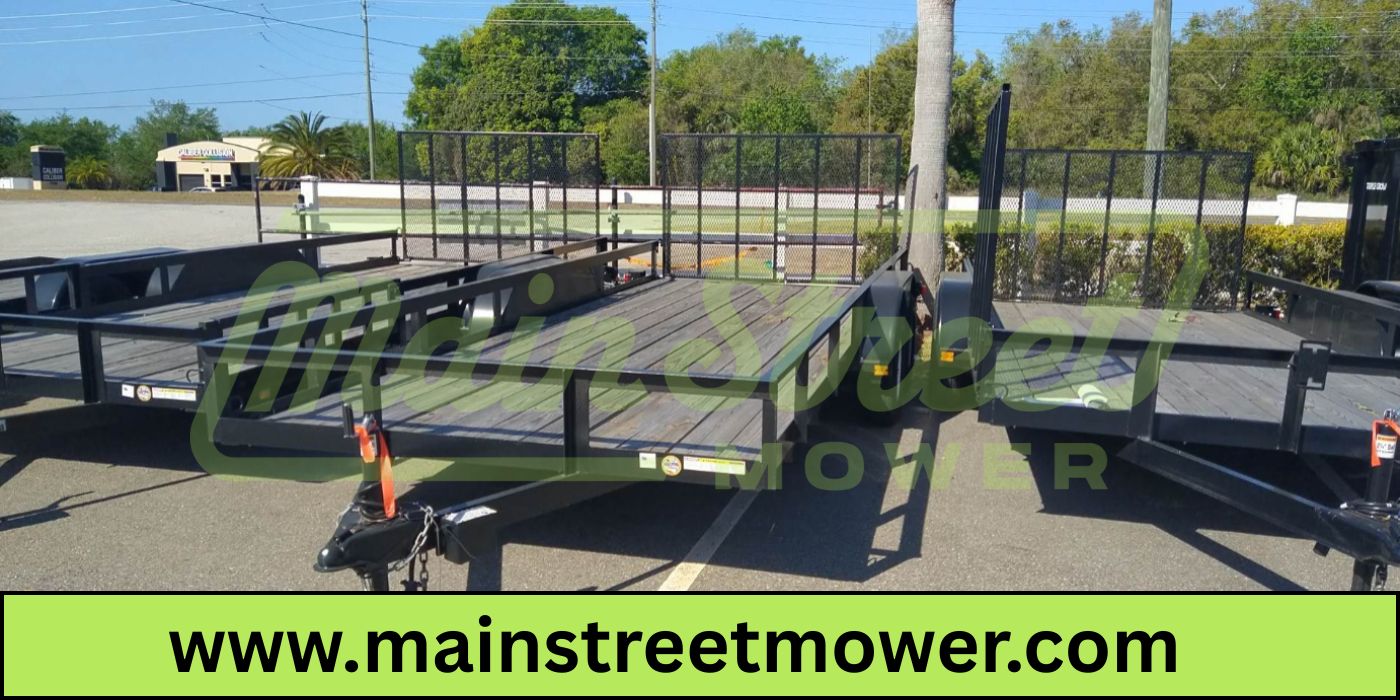 Triple Crown 7X18 Utility Trailer | Black | Rear Gate | ATV7X18