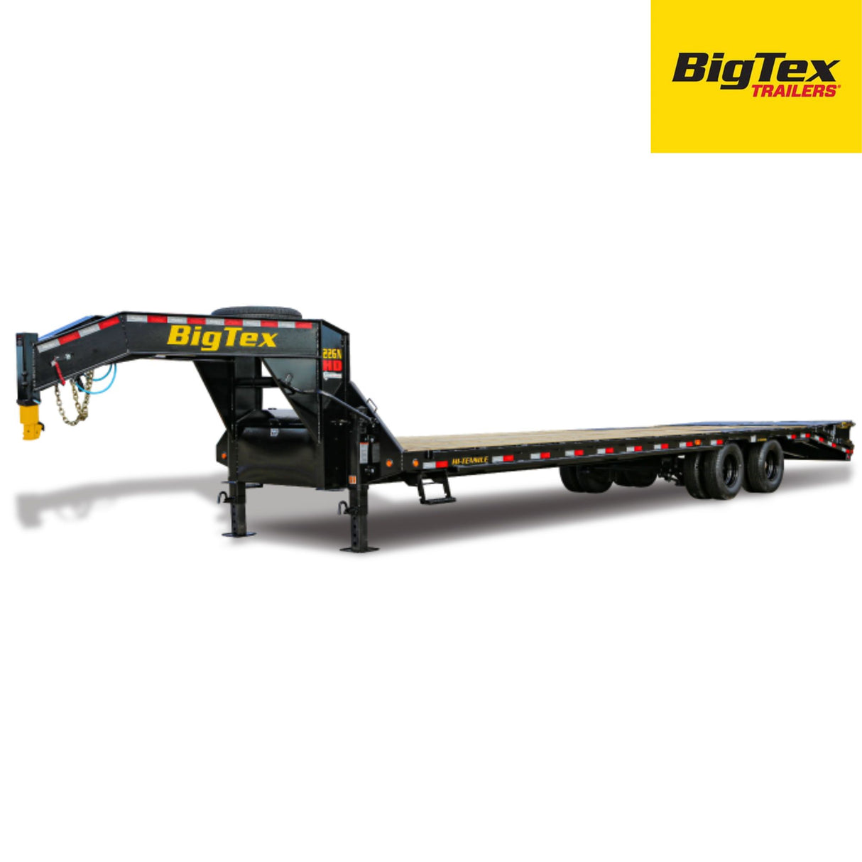 Big Tex Gooseneck | Dual Wheel | Tandem Axle | 28FT + 5' Dovetail | Mega Ramp | 22GN-33D5A-MRBK