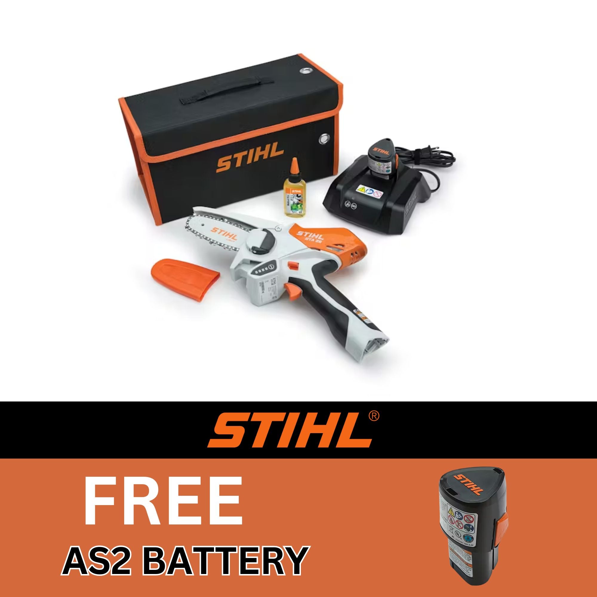 STIHL GTA 26 Battery Powered Garden Pruner with Battery & Charger | FREE AS2 Battery
