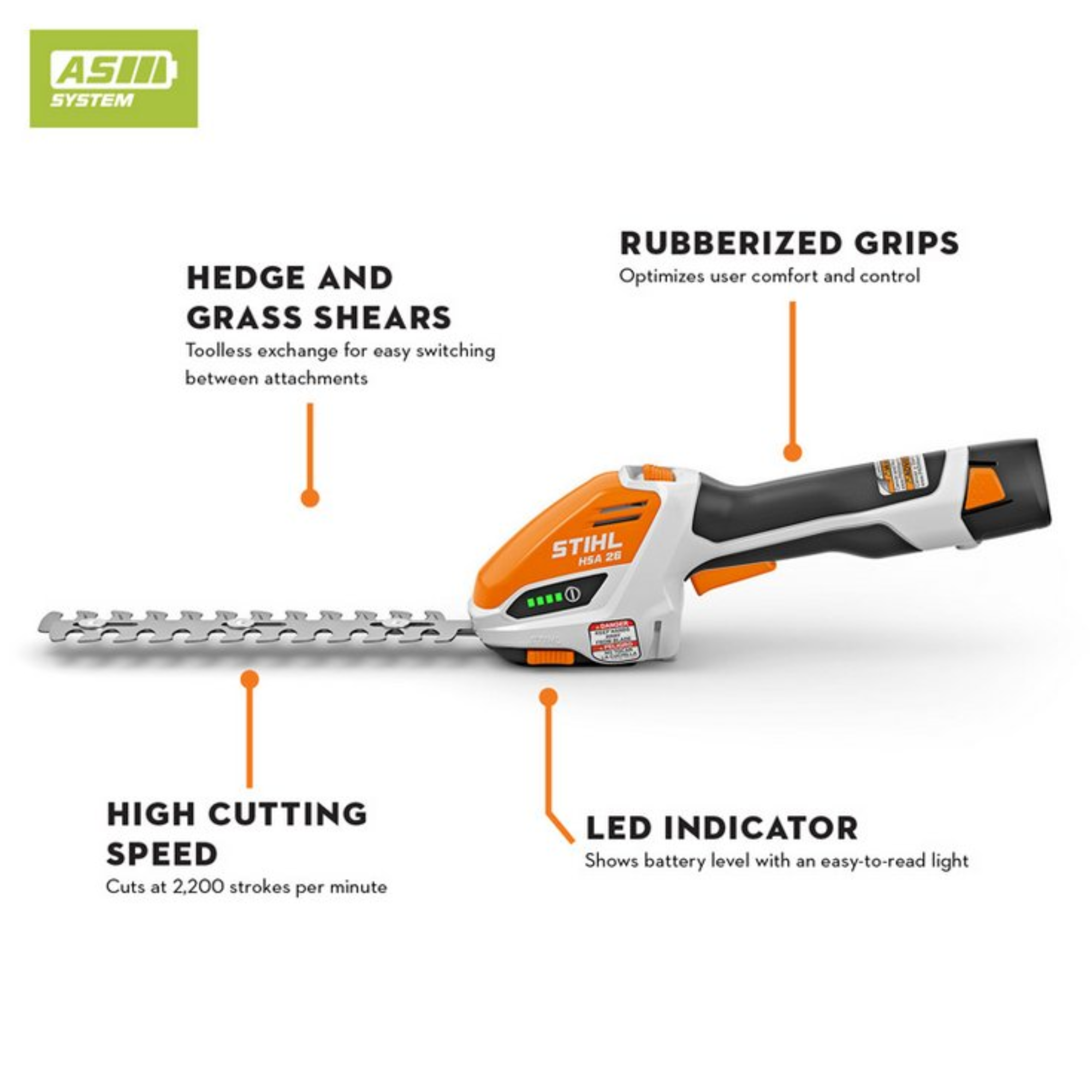 STIHL HSA 26 Garden Shears / Trimmer with Battery & Charger | Main Street Mower | Winter Garden | Clermont | Ocala
