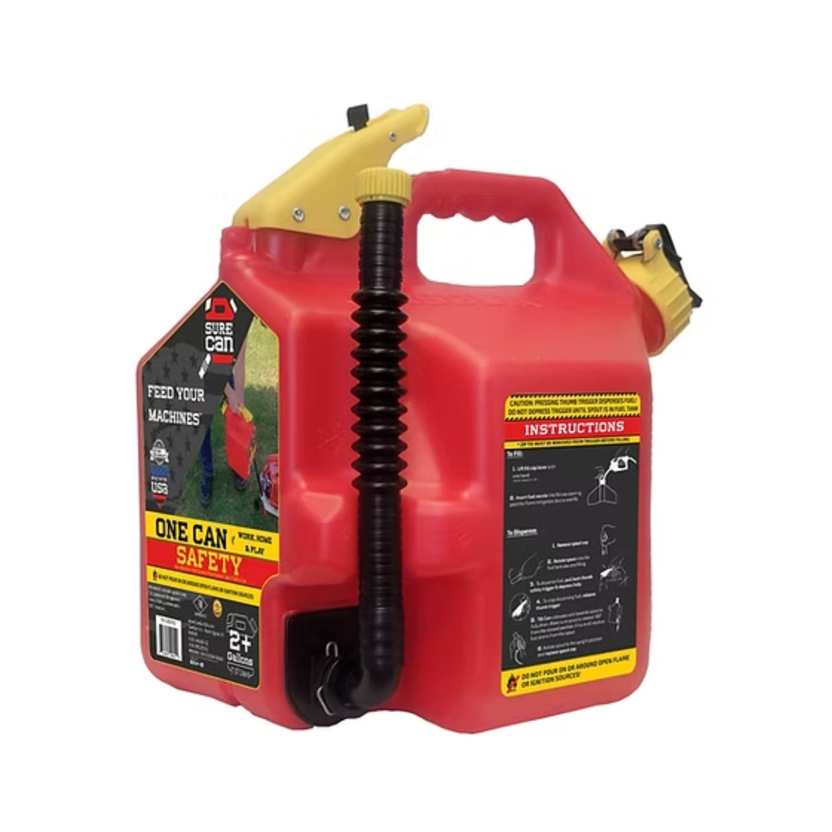 Sure Can 2 Gallon Gasoline Type II Safety Can