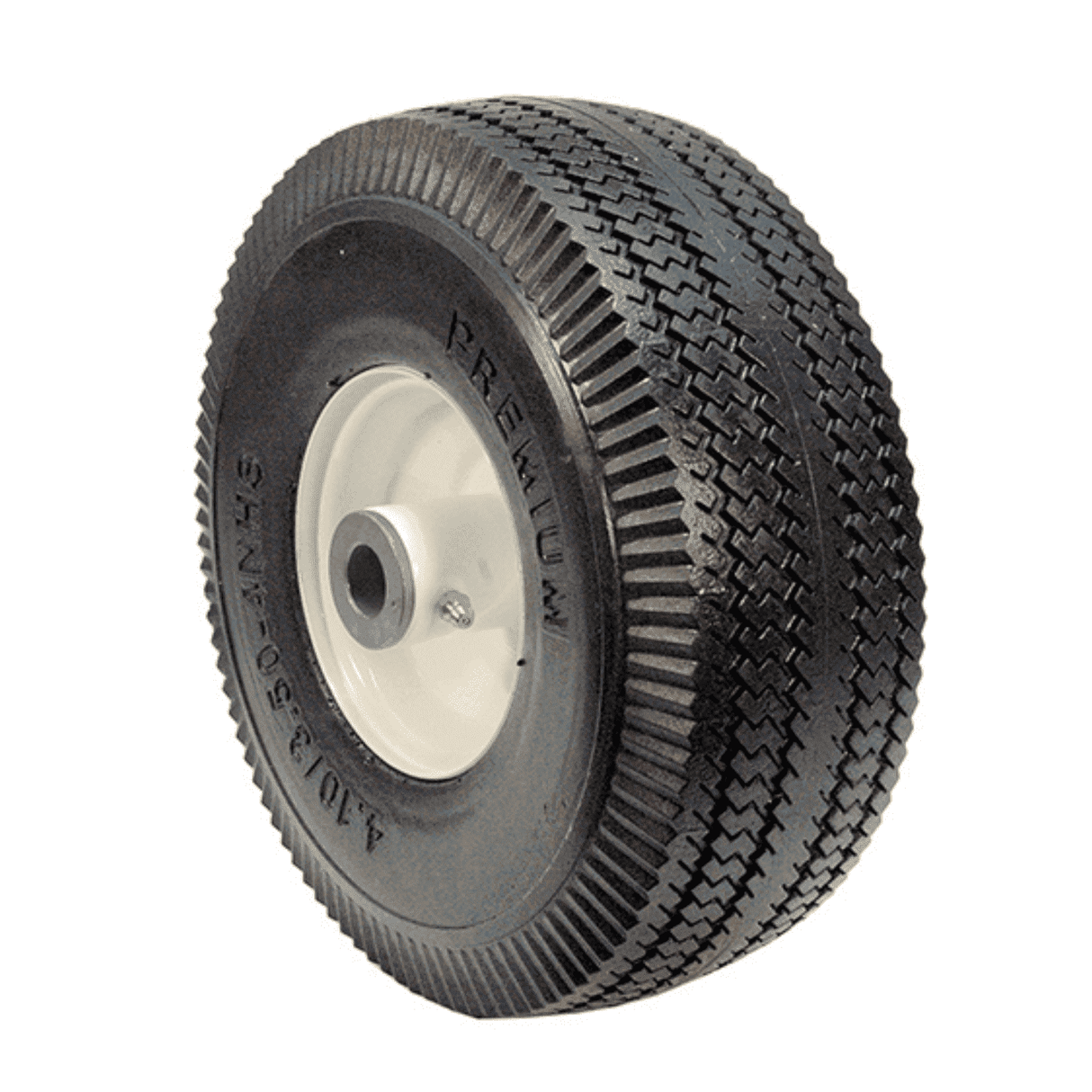 Rotary 4.10X3.50-4 Flat Free Wheel Assembly | 15087 | Main Street Mower | Winter Garden | Clermont | Ocala