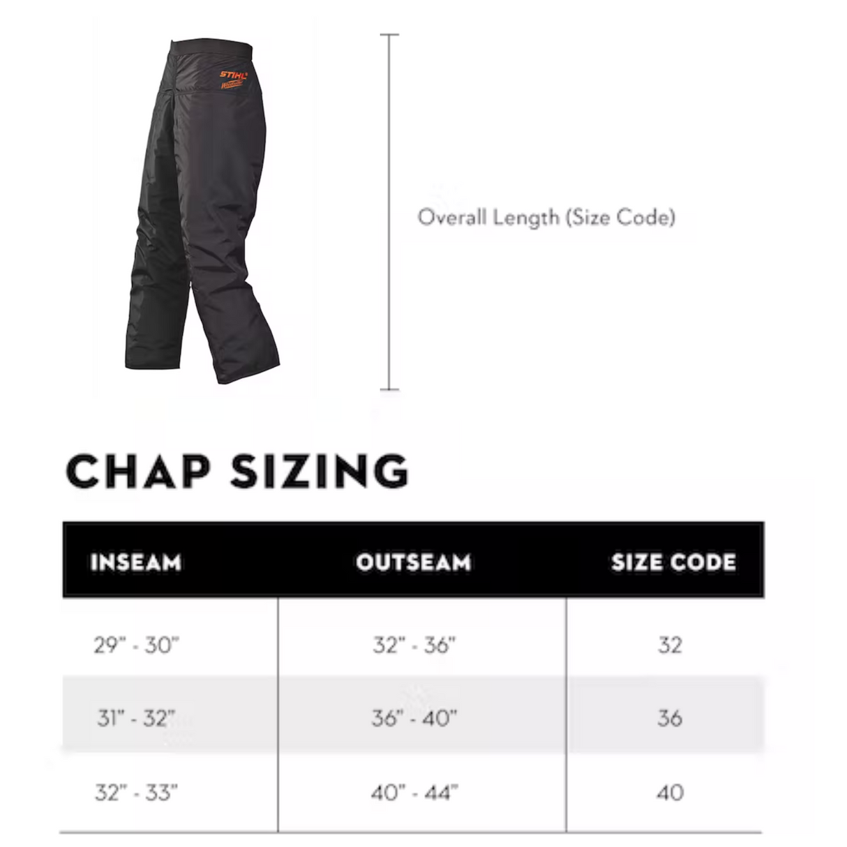 STIHL Function Apron Chaps - 6 Layer | 0797 333 9200 | Main Street Mower | Winter Garden | Clermont | Ocala