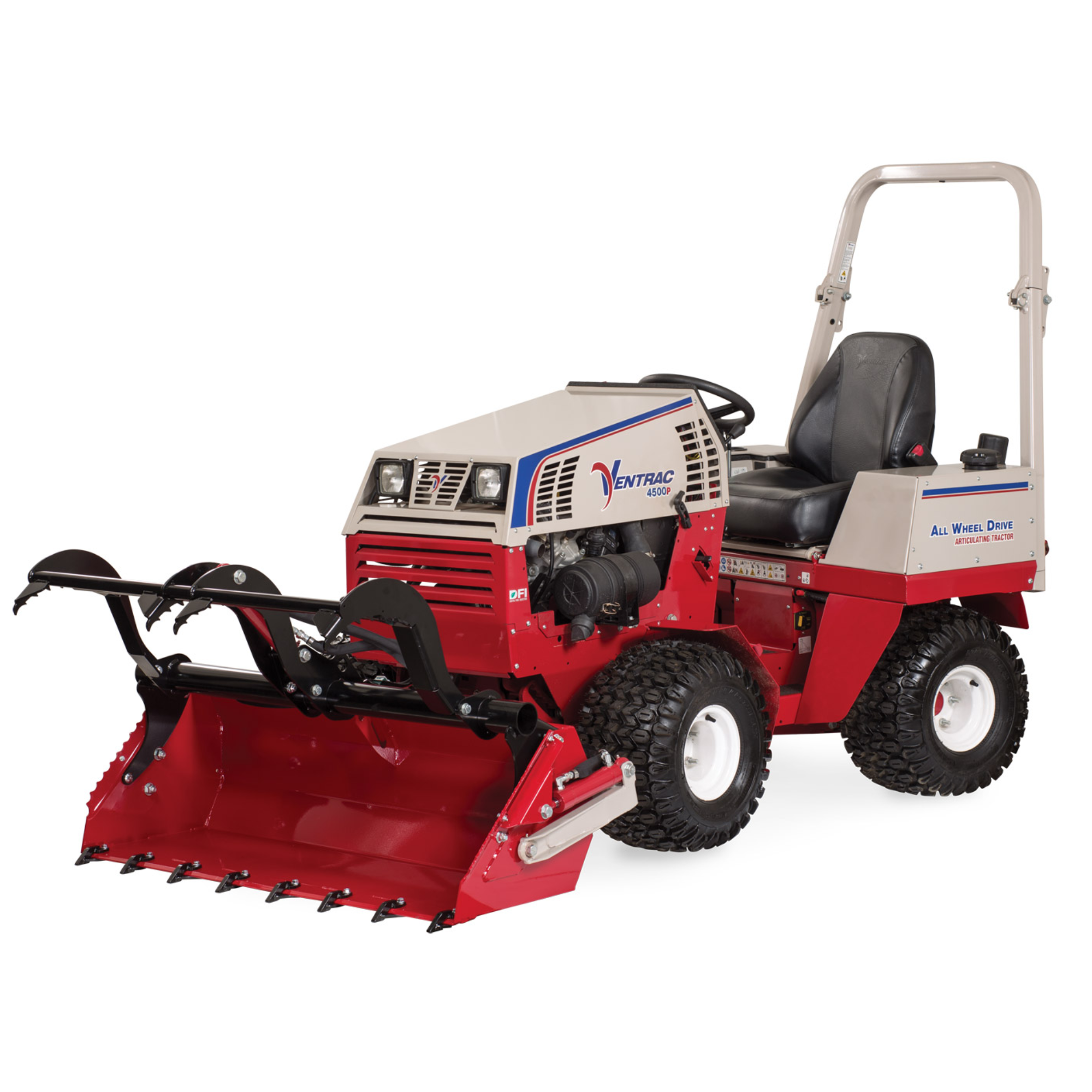 Ventrac HE100 Power Bucket Grapple Kit 48" | 70.8123 | Main Street Mower | Winter Garden | Clermont | Ocala