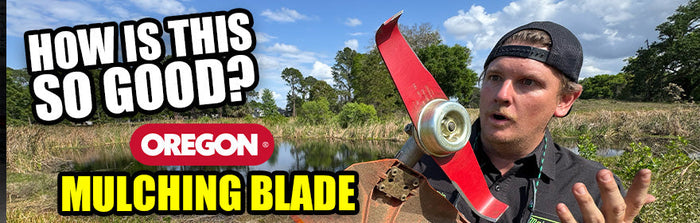 Best Brush Cutting Blade? Oregon Mulching Blade Test!