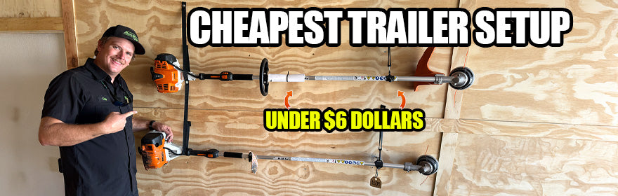The Cheapest Trailer Hack: Easy DIY Trimmer Rack Install!