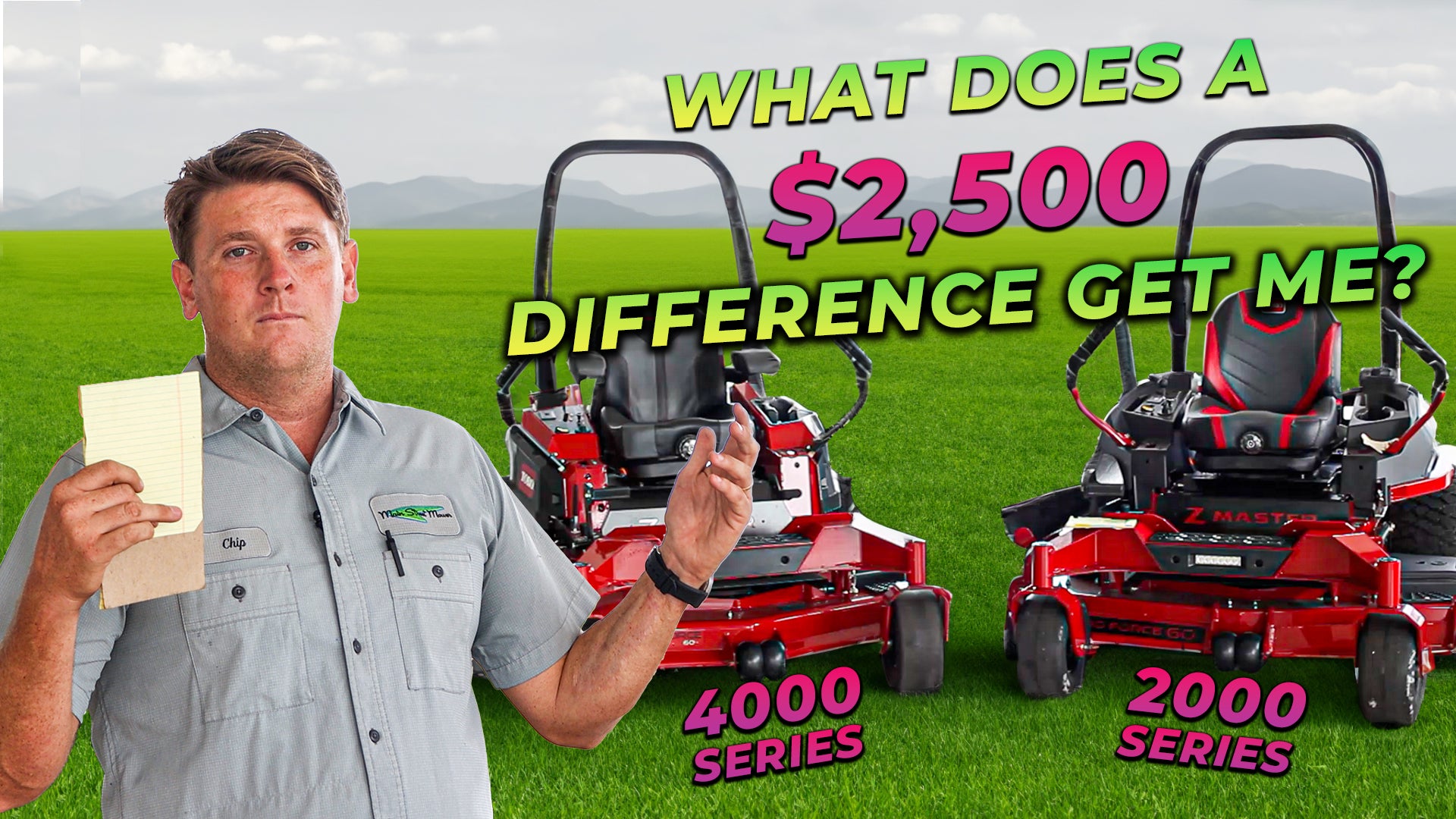 TORO 2000 series vs 4000 series - Feature Comparison