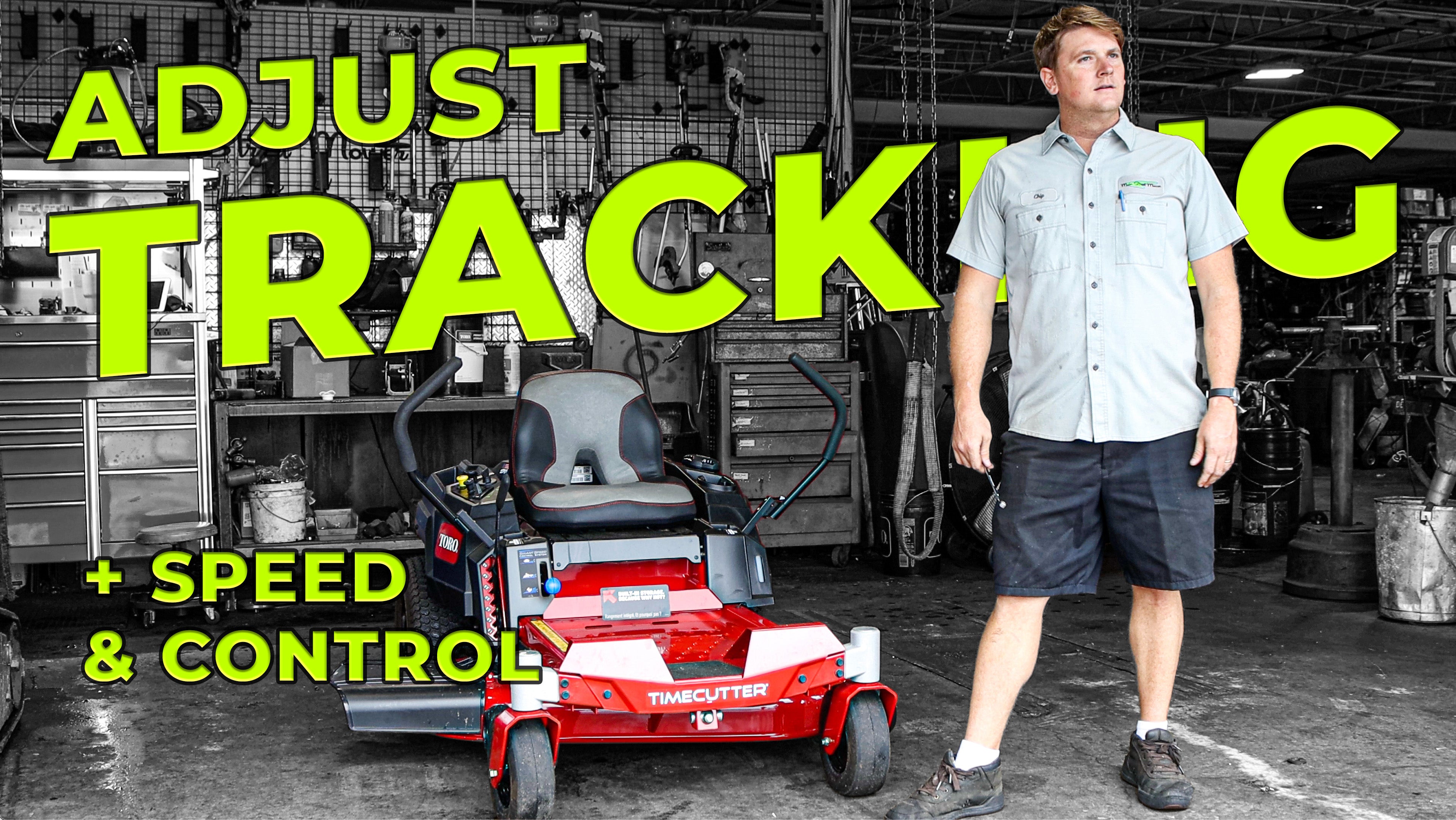 Ready to up your mowing efficiency? Check out how easy adjusting your mower's tracking can be! #GrassMasters