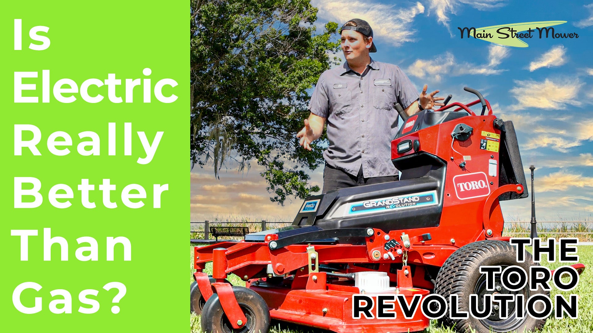 The BEST ELECTRIC MOWER in the Market! - TORO Grandstand Revolution