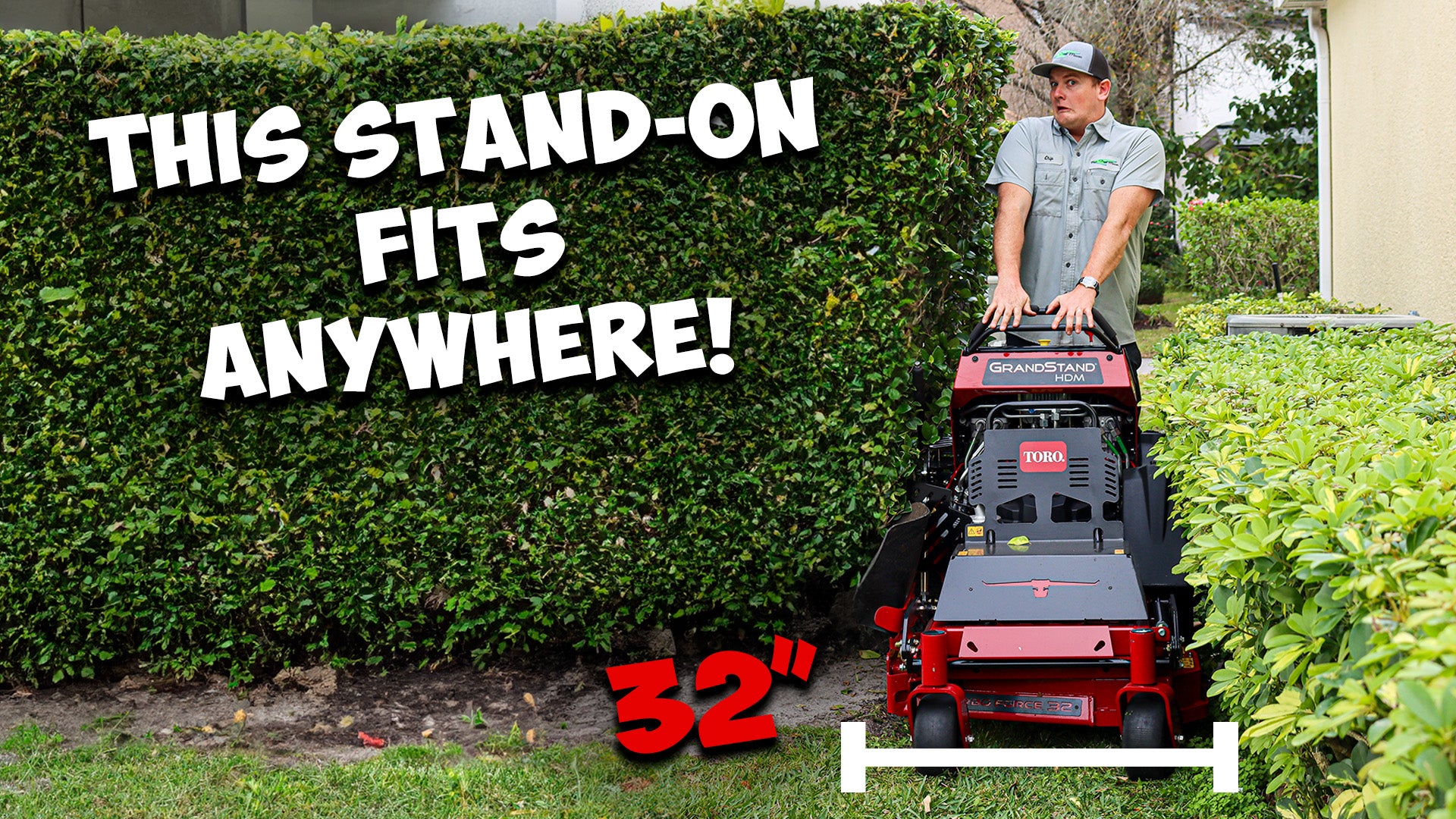 NEW 32" toro Grandstand HDM - The narrowest Stand-on mower EVER!