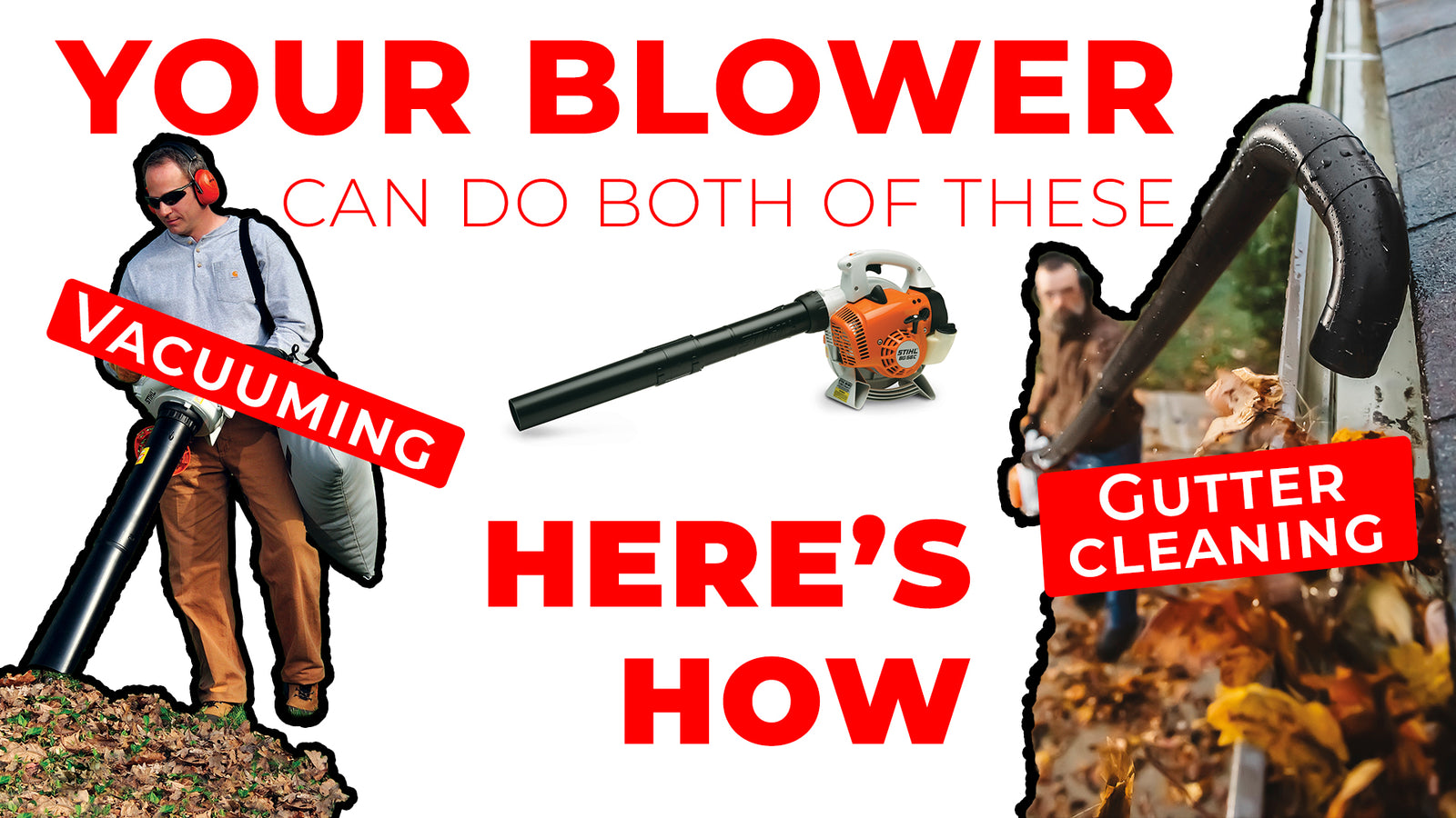 Gutter Kit & Vacuum Kit Attachments for your Handheld Blower - Main Street Mower - Winter Garden, Clermont, Ocala