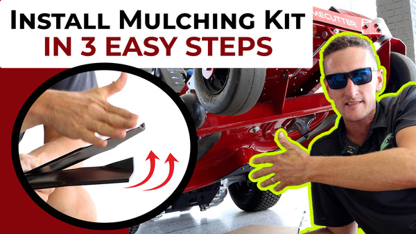 How to Install a Mulch Kit in 3 Easy Steps! - on a 42" TimeCutter