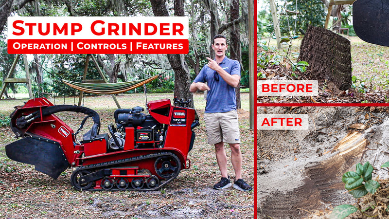 How to use a Stump Grinder - TORO STX 38 Stump Grinder