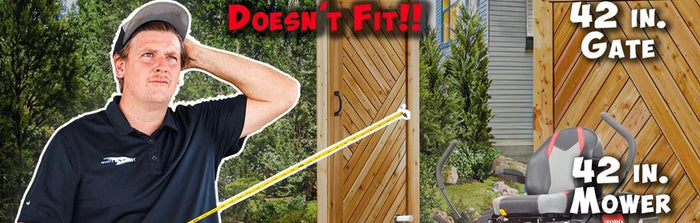How to measure your Mowers Width? - Mower for Backyard Gate