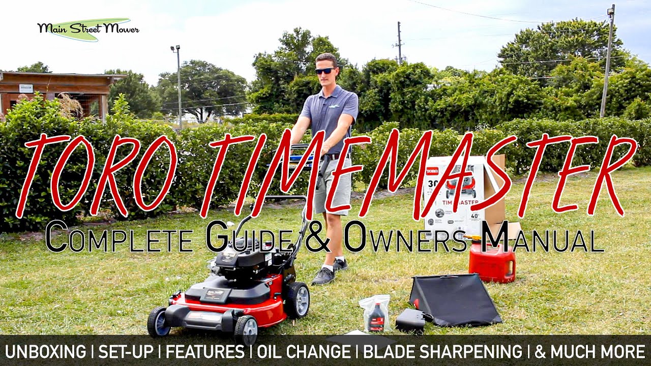 Toro Timemaster - Video Owner's Manual