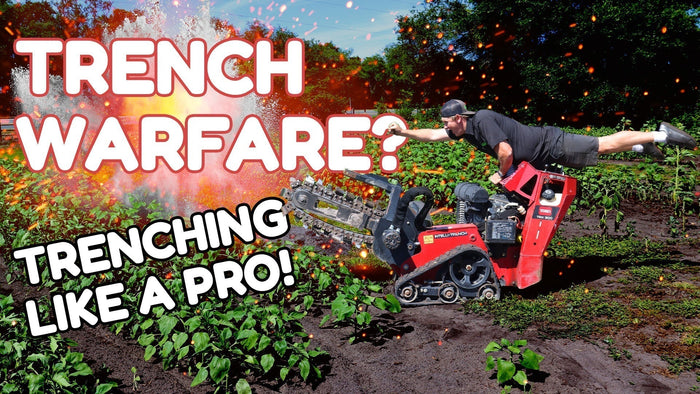 Trenching Like a pro! Toro TRX 300