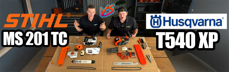 Husqvarna T540 XP III vs Stihl MS 201 TC Review & Teardown!