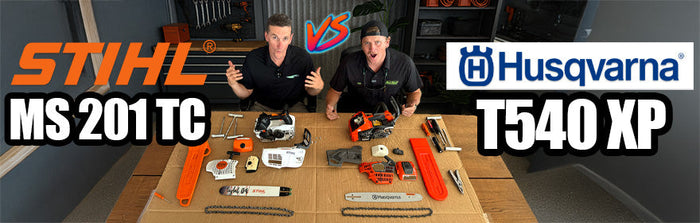 Husqvarna T540 XP III vs Stihl MS 201 TC Review & Teardown!