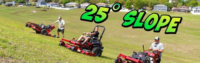 BEST Mower for STEEP hills! Zero Turn vs Stand-on vs Walk Behind vs Push Mower