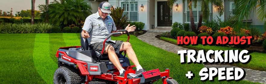 How to Adjust Tracking & Speed on your Lawn Mower (2024) - Mower not going straight?
