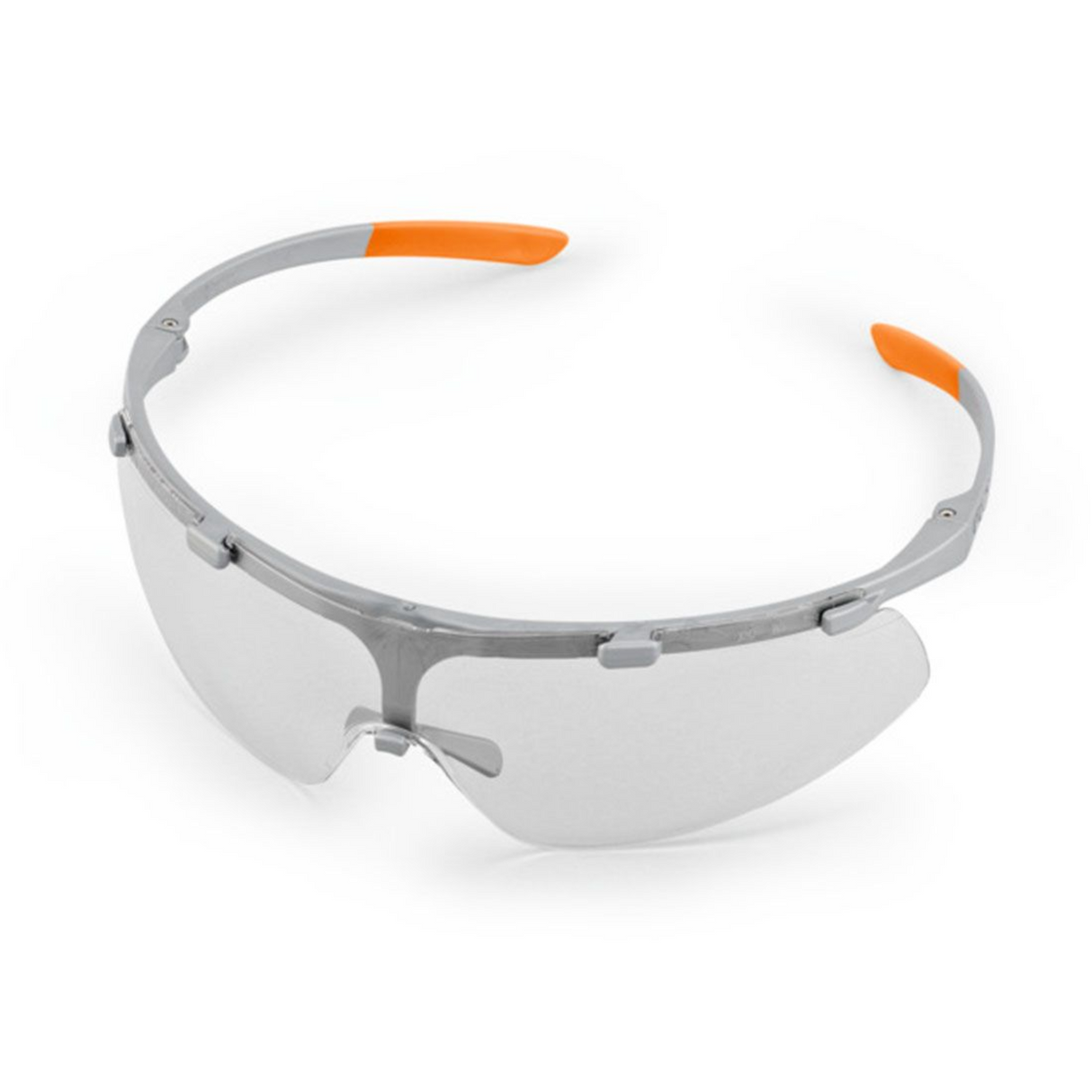 STIHL Advance Super Fit Safety Glasses | Gray/Orange | Clear Lens | 0000 884 0375 | Main Street Mower | Winter Garden | Clermont | Ocala