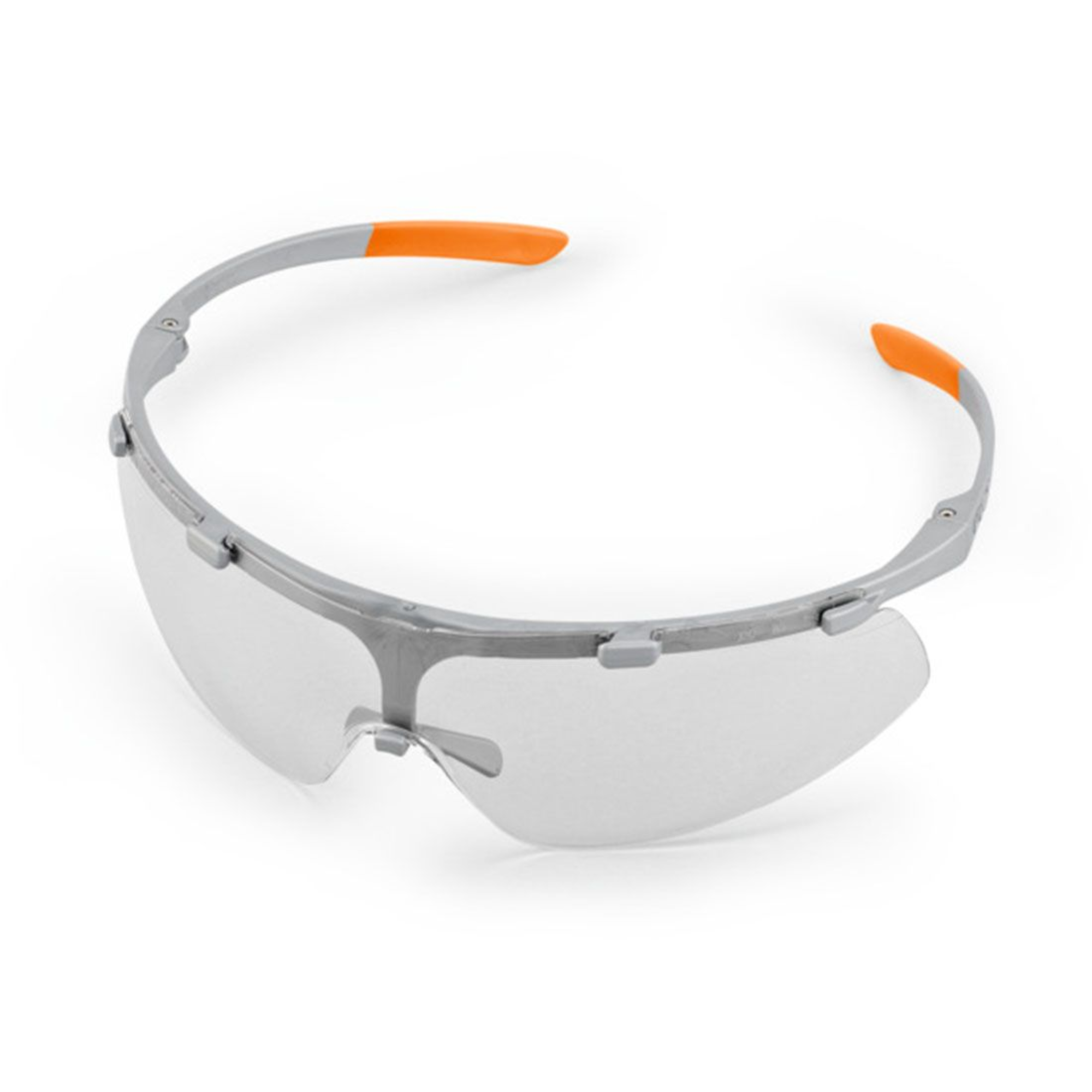 STIHL Advance Super Fit Safety Glasses | Gray/Orange | Clear Lens | 0000 884 0375