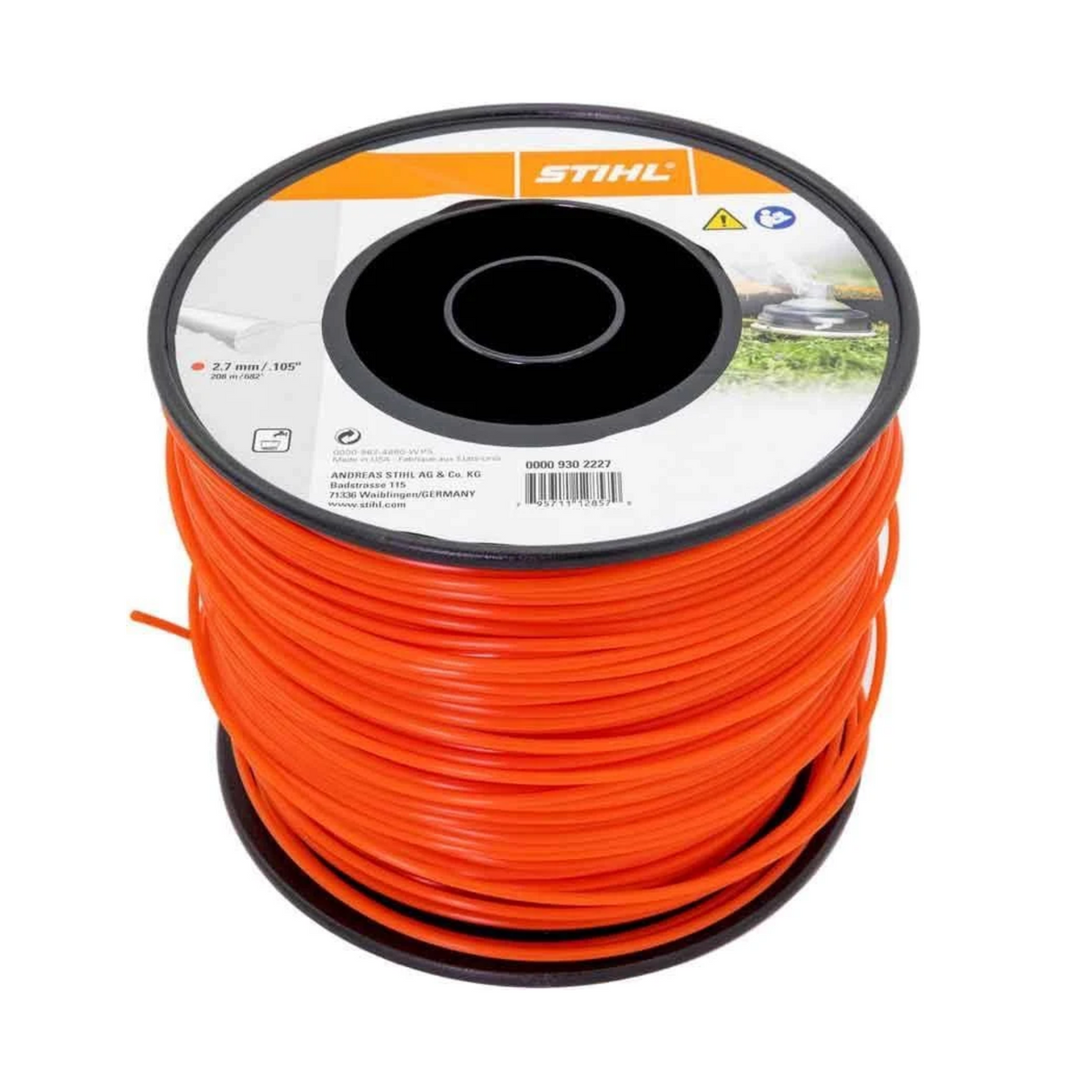 STIHL Trimmer Line 2.7mm | .105 | 682FT | 0000 930 2227 | Main Street Mower | Winter Garden | Clermont | Ocala