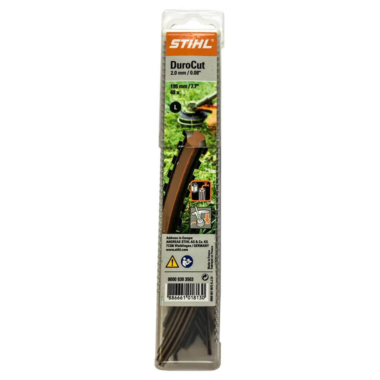STIHL Durocut .080 Serrated Trimmer Line 2.0mm/0.08"| 0000 930 3503 | Main Street Mower | Winter Garden | Clermont | Ocala