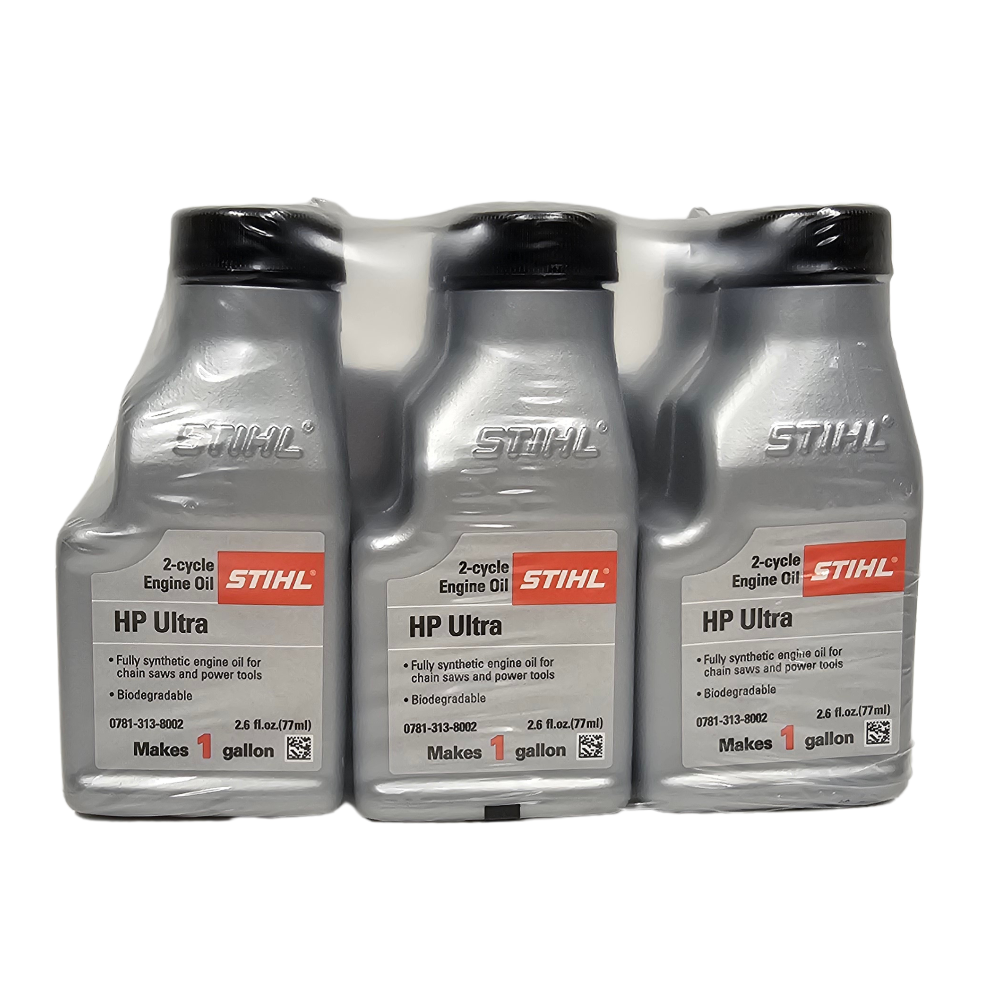 Stihl High Performance Ultra 2-Cycle Engine Oil | 2.6 fl oz | Pack of 6 | 0781 313 8003