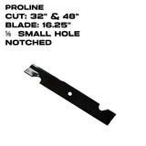 Toro Notched Blade | 16.25" | Proline | 32" & 48" Deck | 103-2527