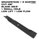 Toro Low Flow Blade | 20.5" | GrandStand / Z Master (Turbo Force) | 60" Deck | 105-7716-03