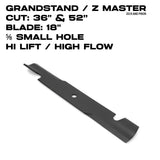 Toro 18 Inch Hi-Flow Blade | Z Master / GrandStand | 36" & 52" Deck | 105-7781-03