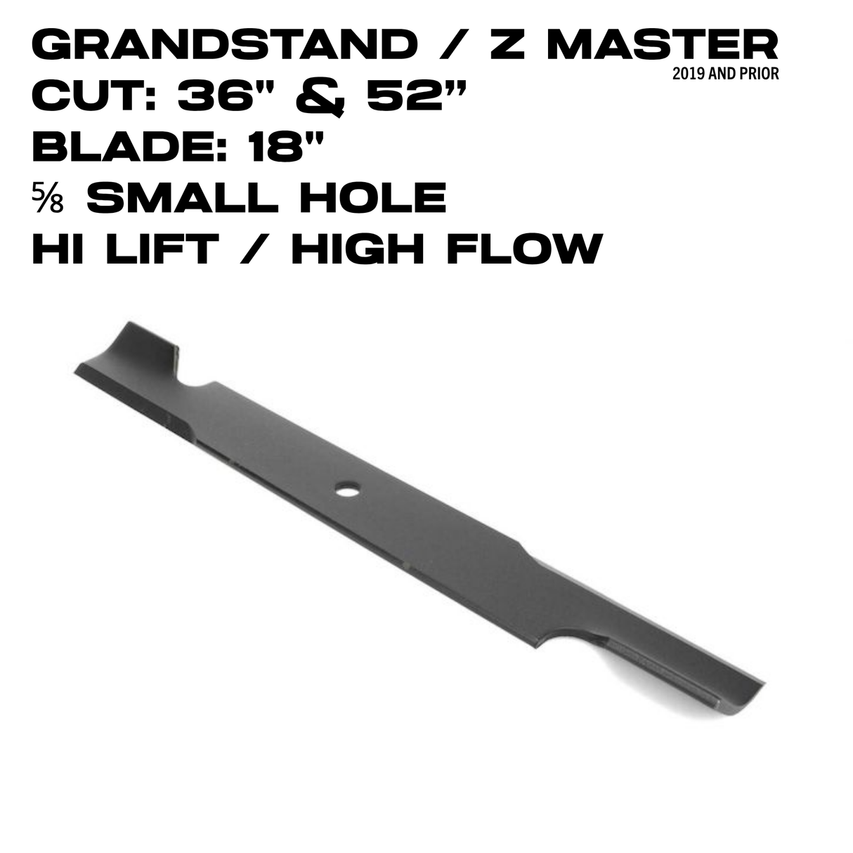 Toro Hi-Flow Blade | 20.5" | GrandStand / Z Master | 60" Deck | 105-7718-03