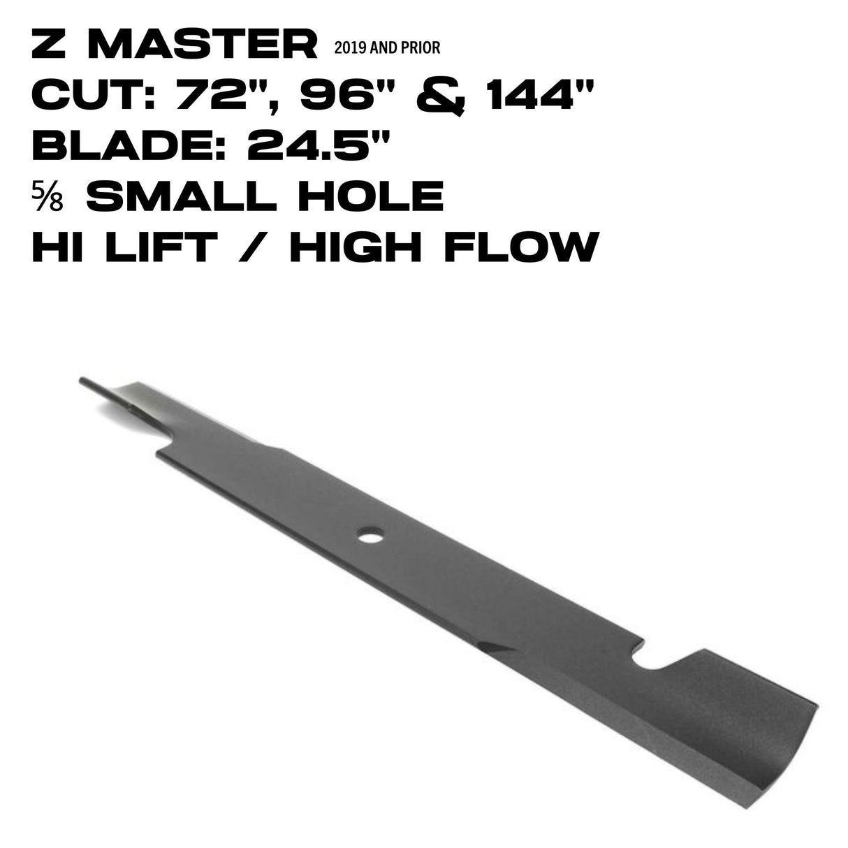 Toro Hi-Flow Blade | 24.5" | Z Master | 72", 96", 144" Deck | 105-7784-03
