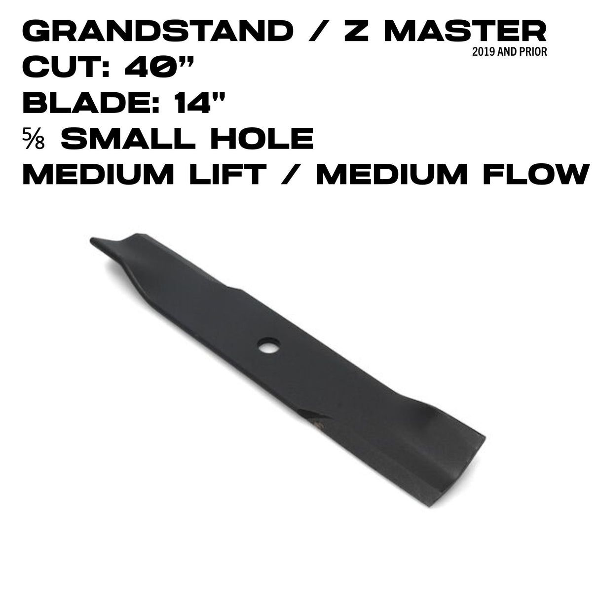 Toro Medium Flow Blade | 14" | GrandStand / Z Master | 40" Deck | 108-4110-03