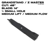 Toro Medium Flow Blade | 14" | GrandStand / Z Master | 40" Deck | 108-4110-03