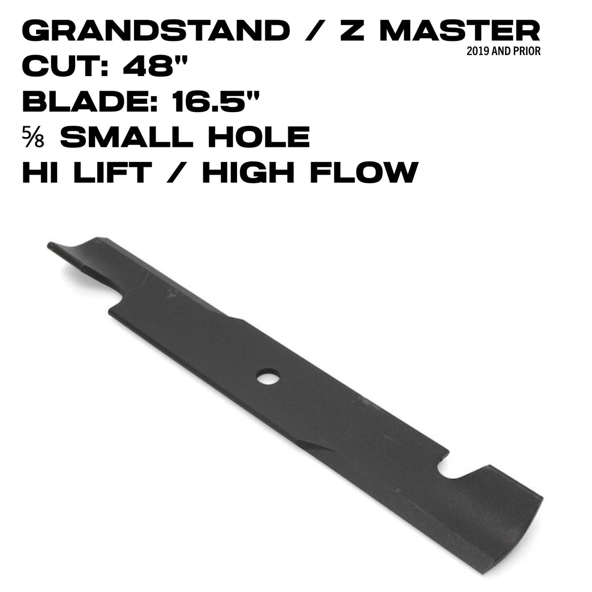 Toro Hi-Flow Blade | 16.5"  | Z Master / GrandStand | 48" Deck | 107-3192-03