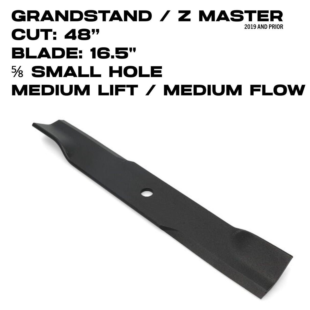 Toro Medium Flow Blade | 16.5" | Z Master / GrandStand | 48" Deck | 107-3194-03