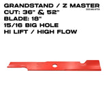 Rotary Hi-Flow Blade | 18" | Z Master | 36" & 52" Deck | 11495
