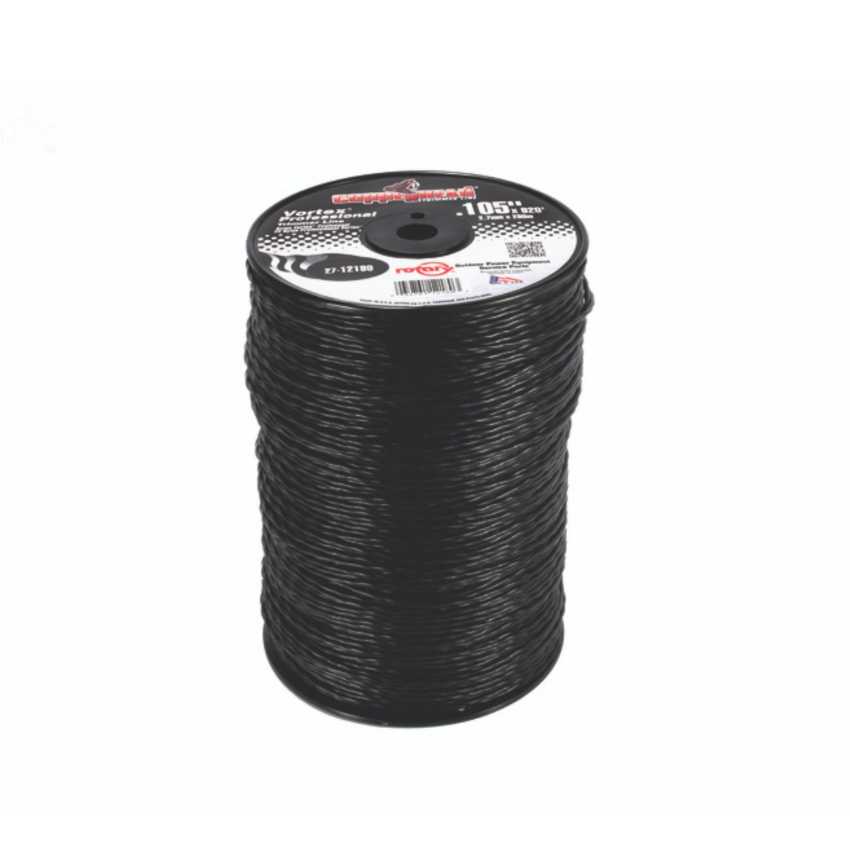 Rotary Vortex Trimmer Line | .105 X 920' | Black | 12180