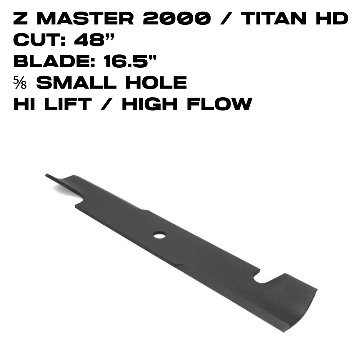 Toro Hi-Flow Blade | 16.5" | Titan HD / Z Master 2000 | 48" Deck | 133-2137
