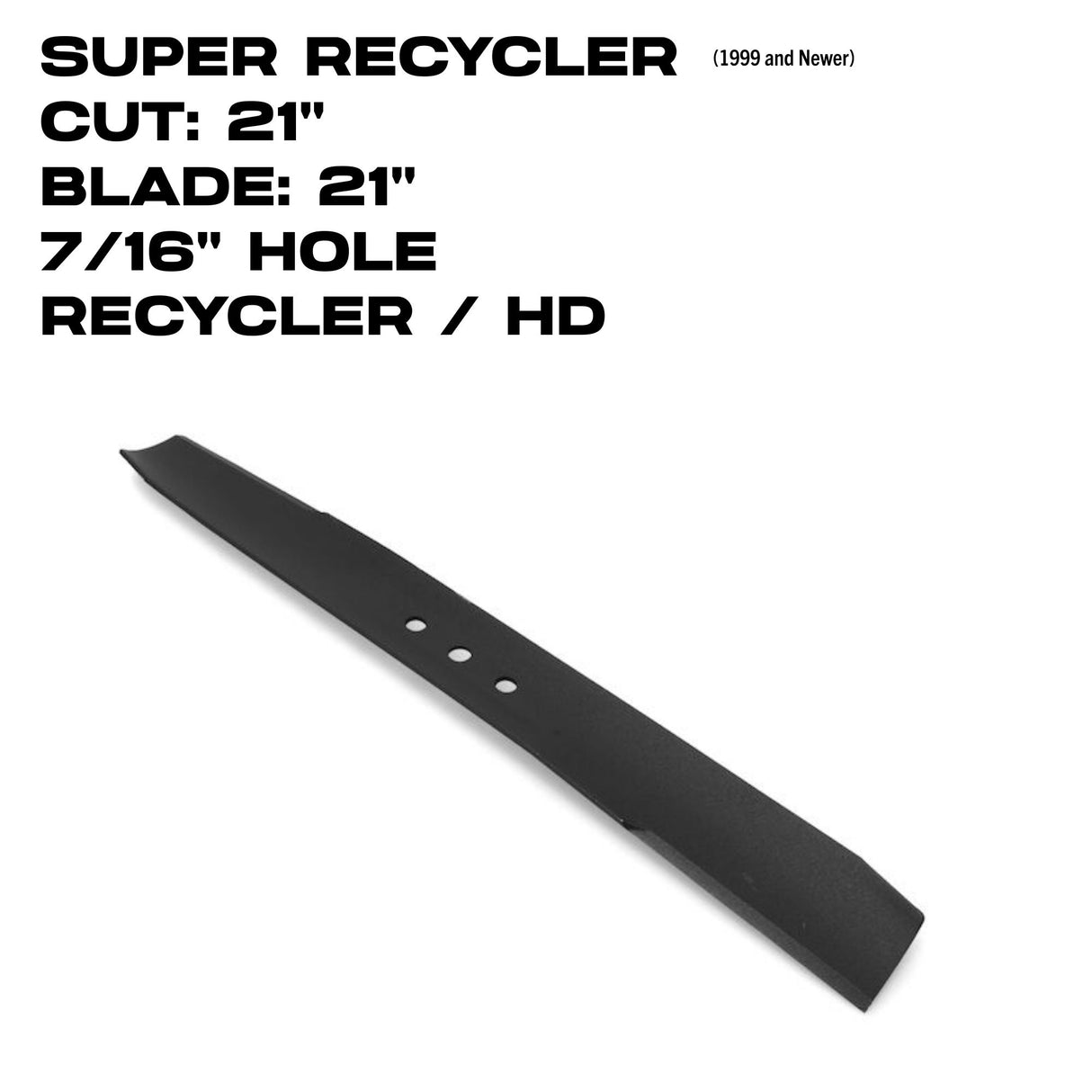 Toro Recycling Blade for Super Recycler Mowers (1999 and Newer) | 21" | 21" Deck | 133-8183-03