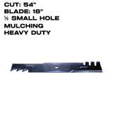 Rotary Copperhead Blade | 18" X 5/8" | Heavy Duty | Mulching | Scag | 54" Deck | 13799